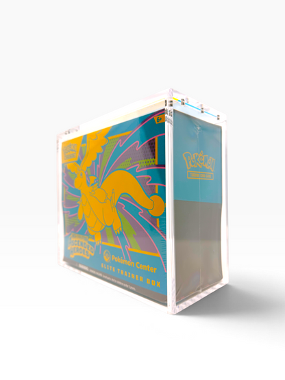 Pokémon Elite Trainer Box acrylic case, front view