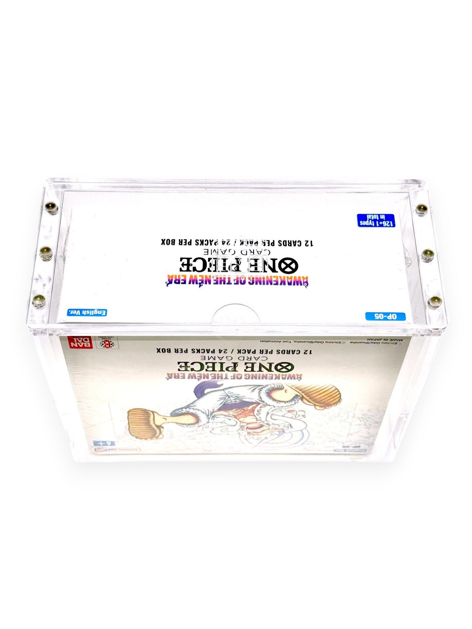 One Piece Booster Box Acrylic Case (ENG) LockboxTCG One Piece Booster Box Acrylic Case (ENG) LockboxTCG