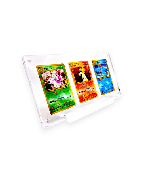 Pokemon Triple Card Acrylic Display
