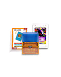 LockboxTCG collector starter pack featuring 100 card sleeves, 25 rigid top loaders, and a protective card case for use to display and safekeep pokemon, onepiece, riftbound, and magic the gathering cards.